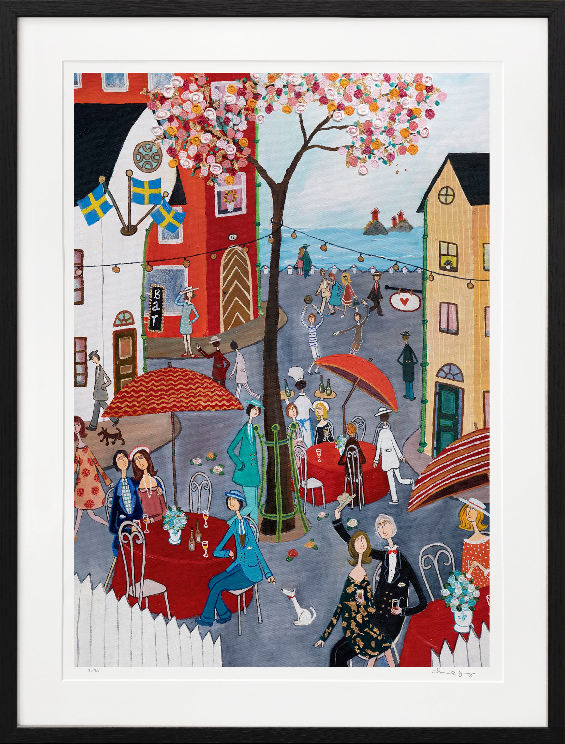 Sommarstadens vimmel - Fine Art Print