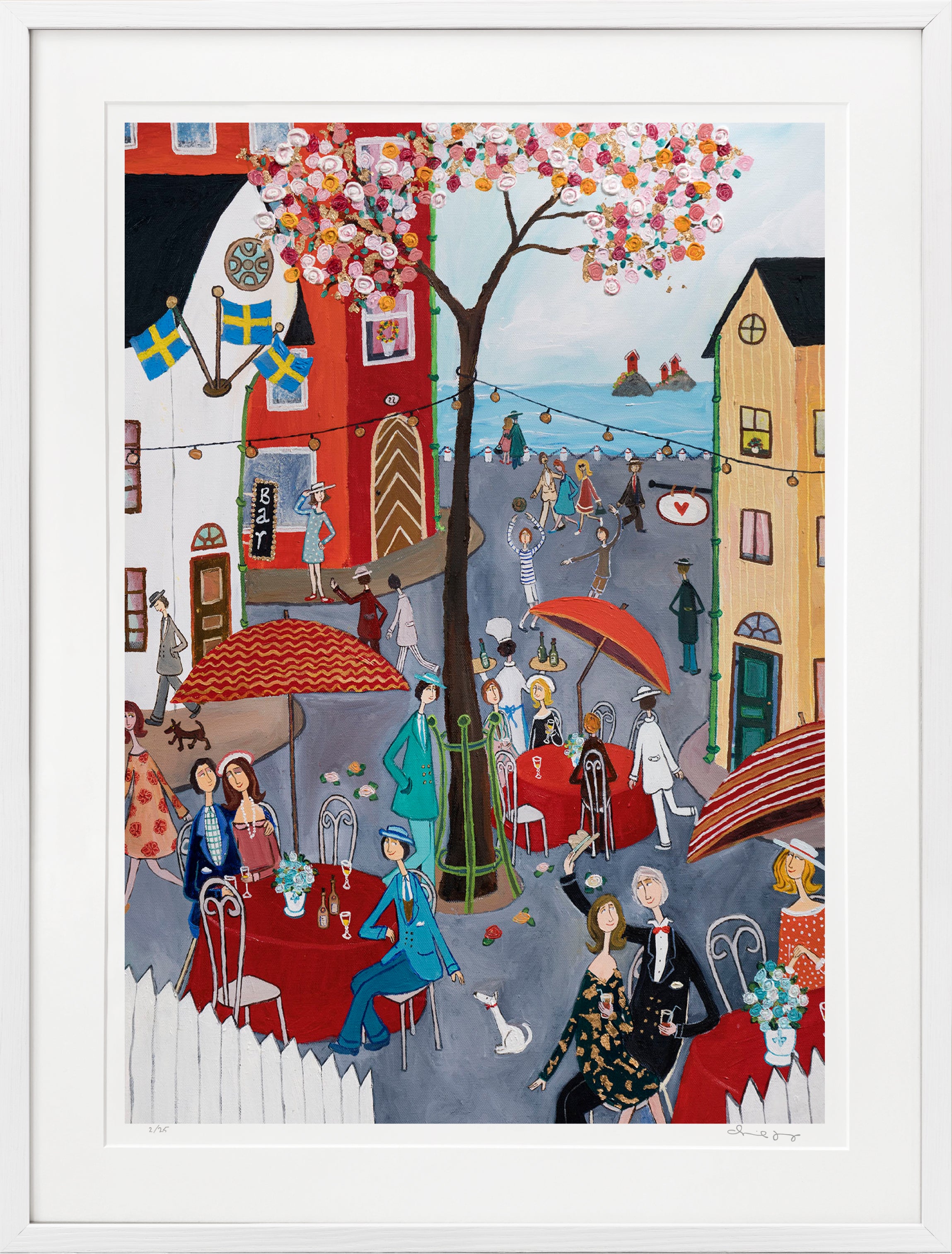 Sommarstadens vimmel - Fine Art Print