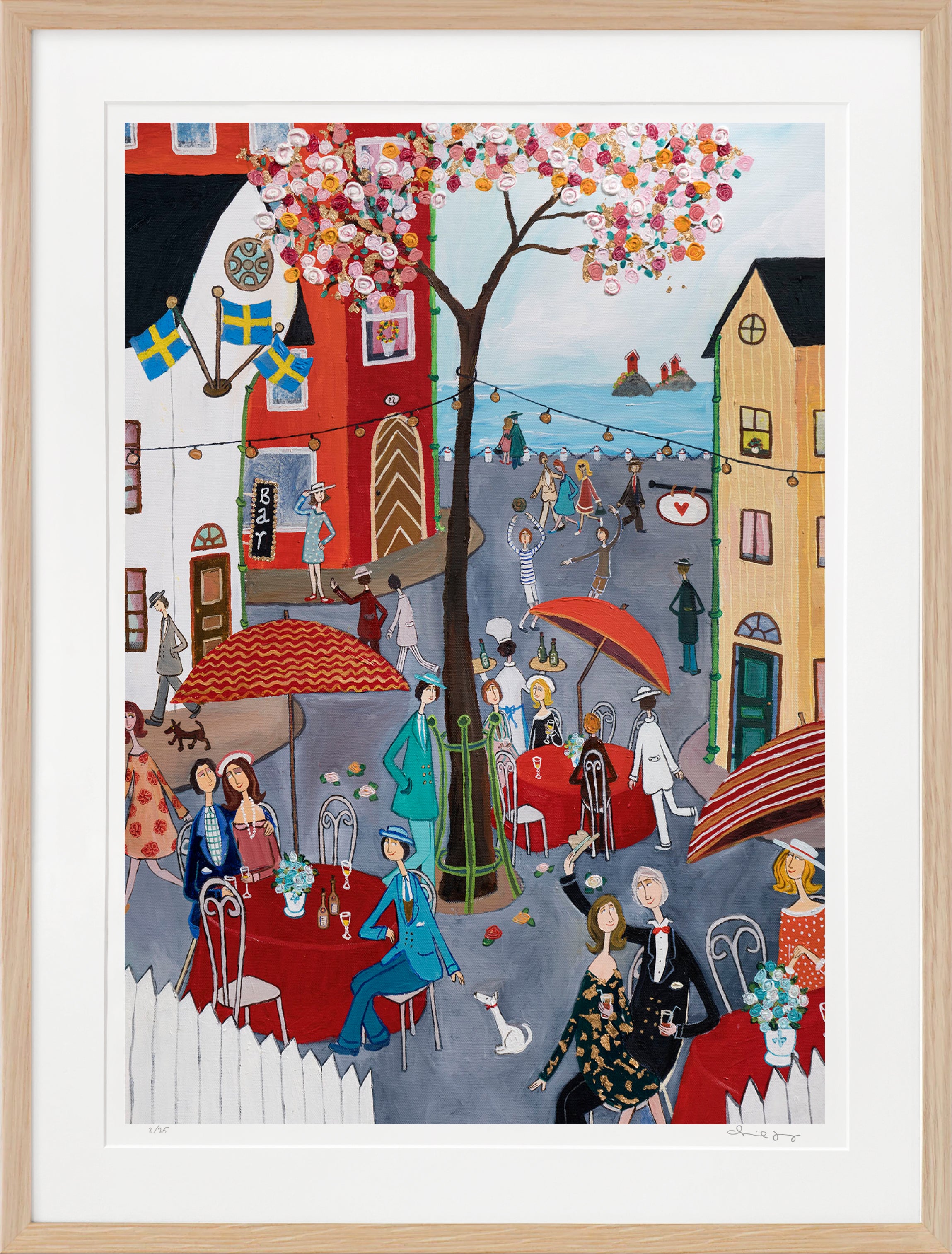 Sommarstadens vimmel - Fine Art Print