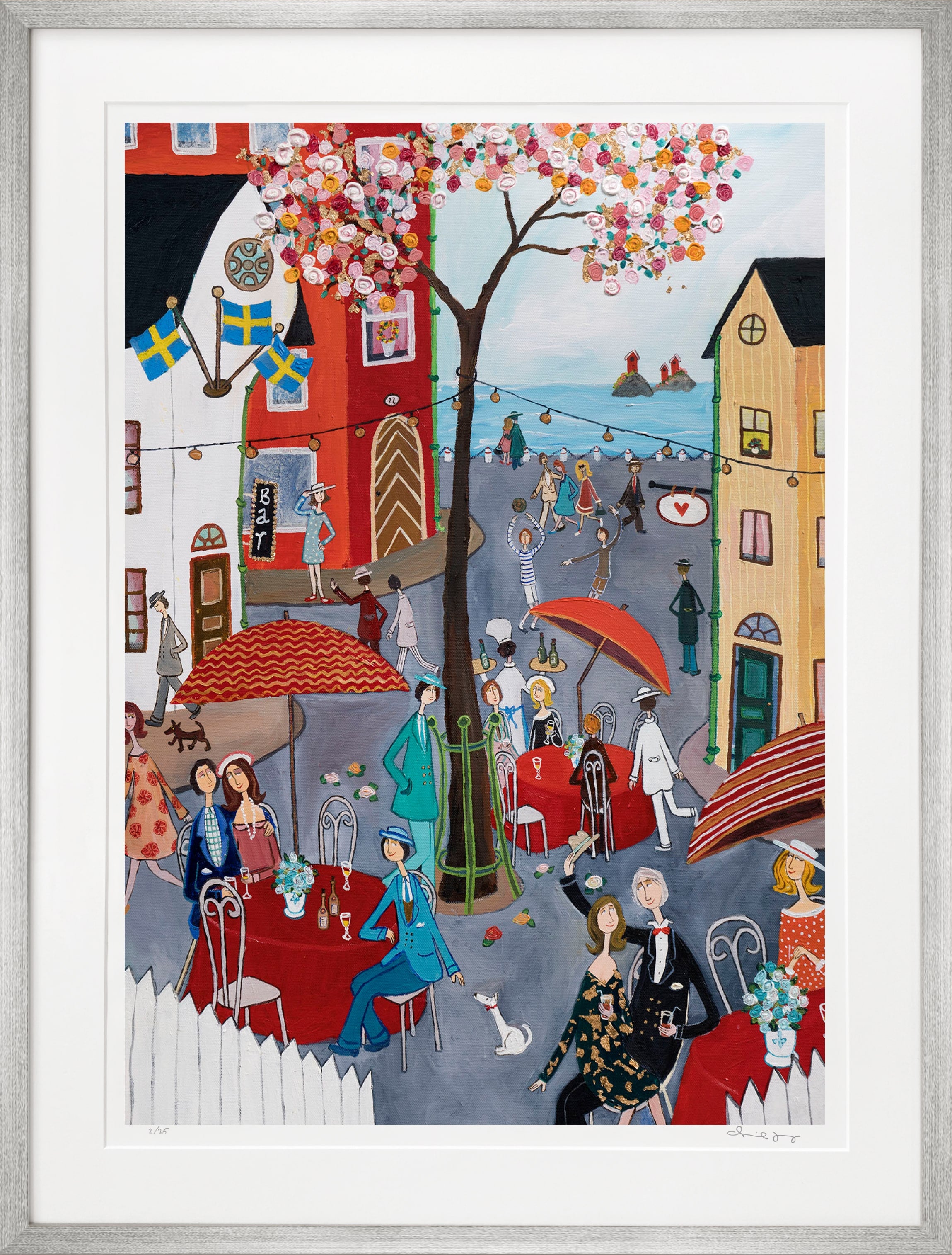 Sommarstadens vimmel - Fine Art Print