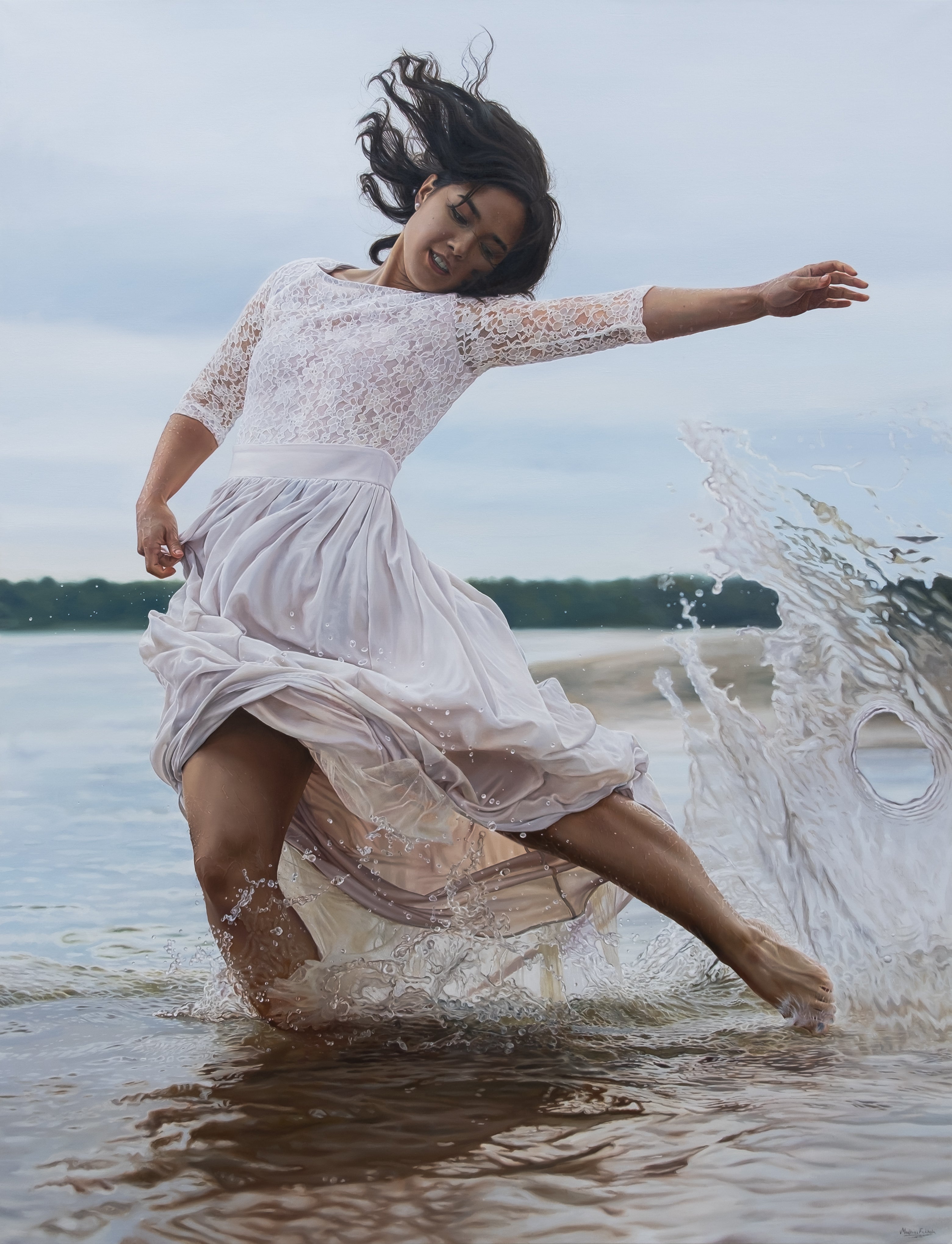 She Dances In the Waves - Fine Art Print