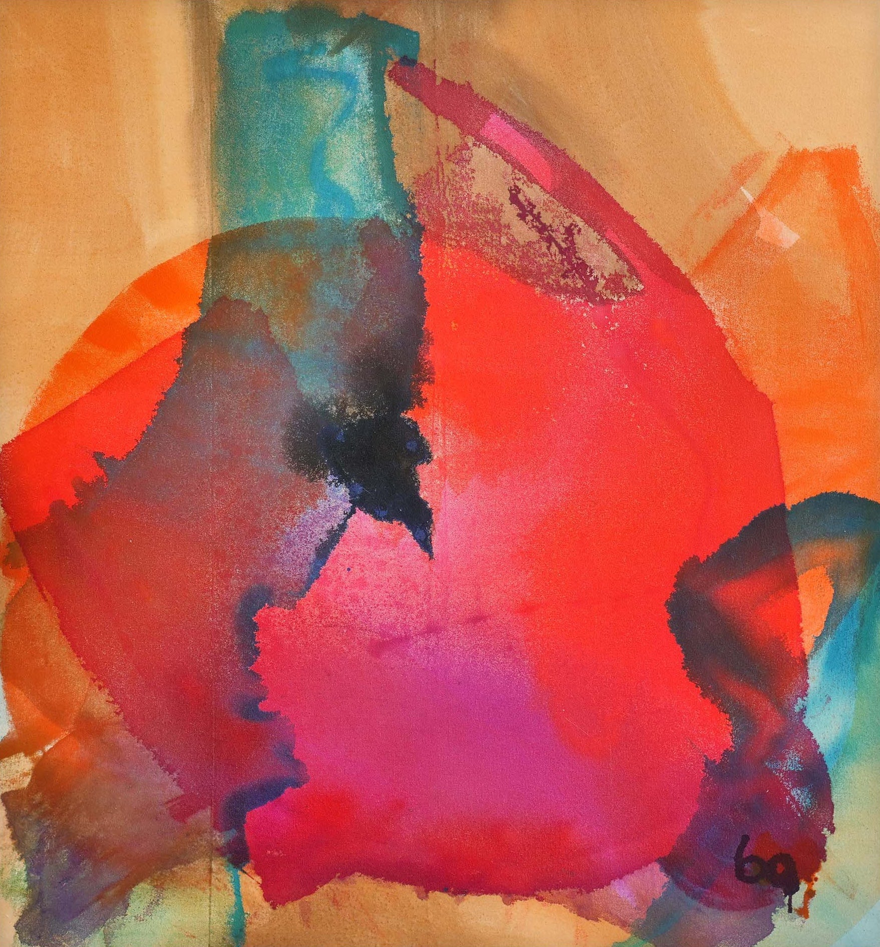 This is a portrait picture showing contemporary Swedish artist Birgitta Glenmark