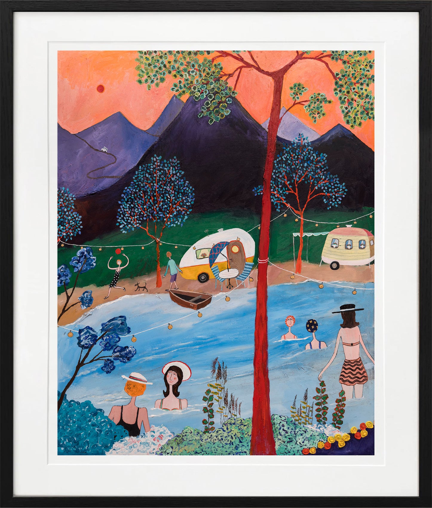 Sommarkvällens sista dopp - Fine Art Print