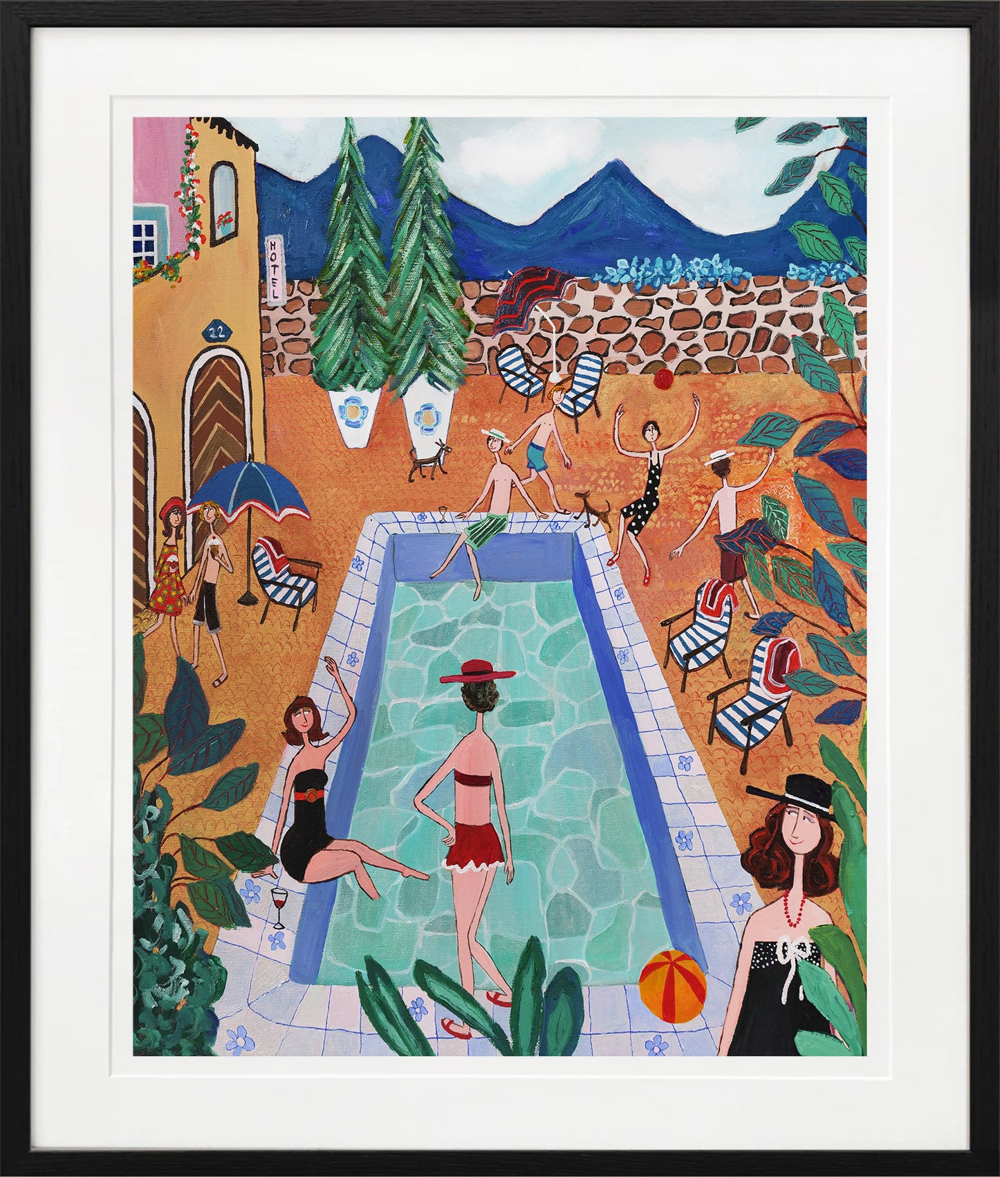 Svalkande dopp och varma hjärtan - Fine Art Print